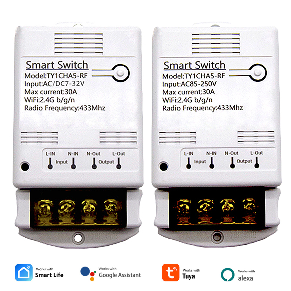 Home Automation Technology - Módulo de relé Wifi 30A, interruptor