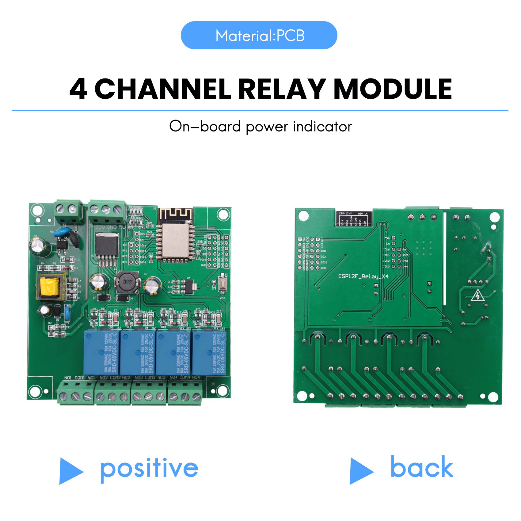 Relay 8 Channel Board - SCLS ESP8266 Módulo de relé inalámbrico