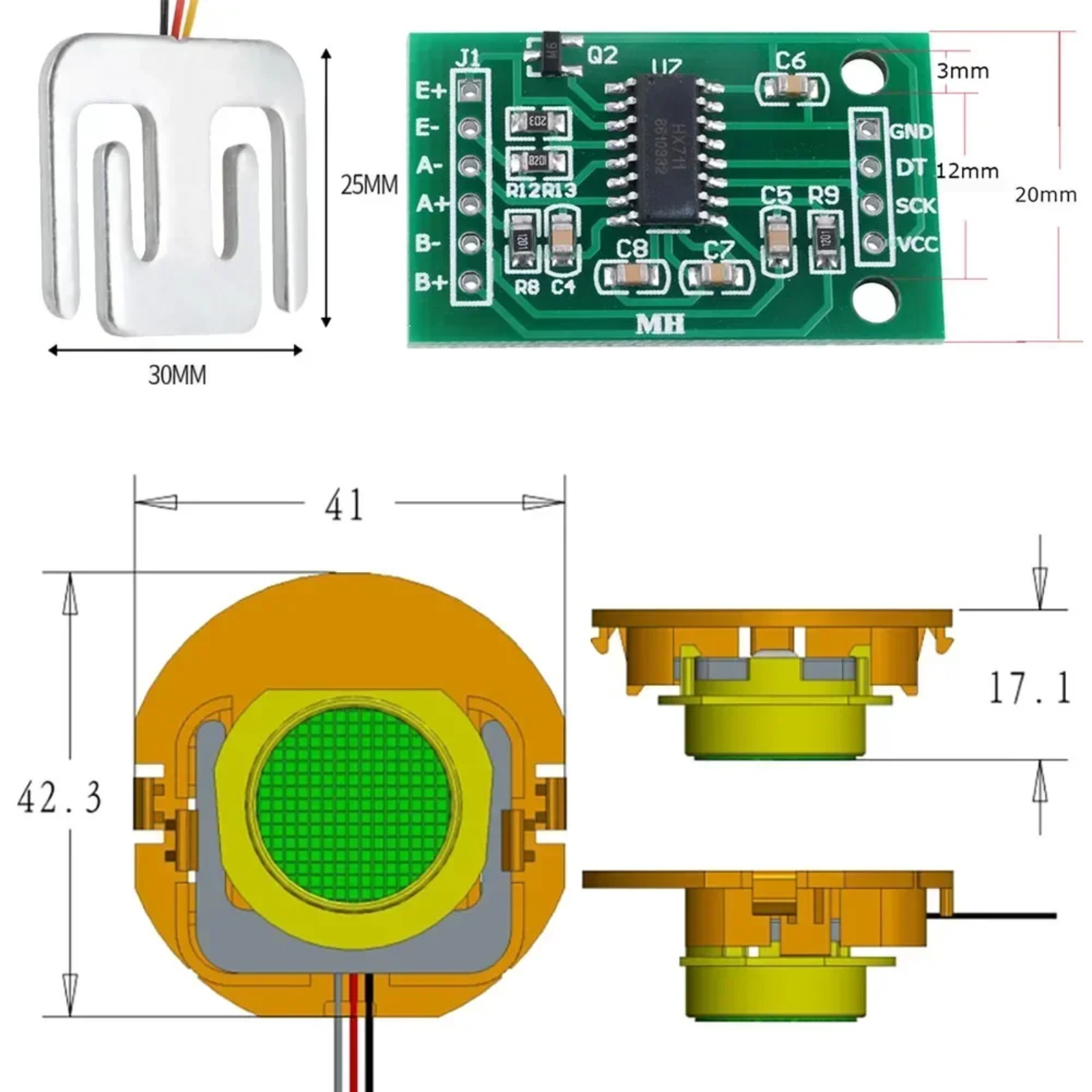 Home Automation Arduino - Sensor de Peso DIYmall de 50KG