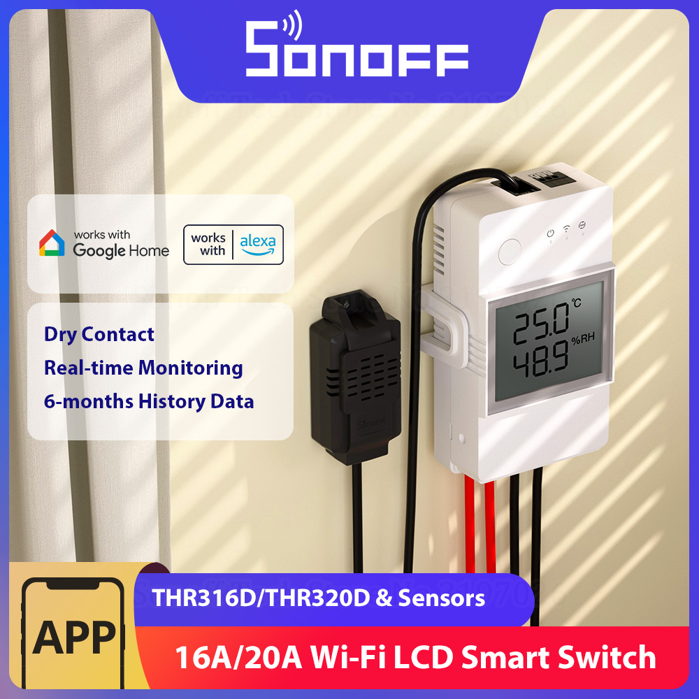 Sonoff Basic Switch - SONOFF THR316D/THR320D interruptor inteligente de temperatura