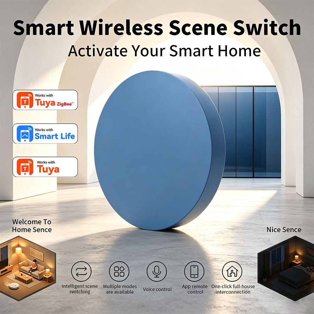 Home Automation Technology - Botón de escena inteligente Zigbee compatible