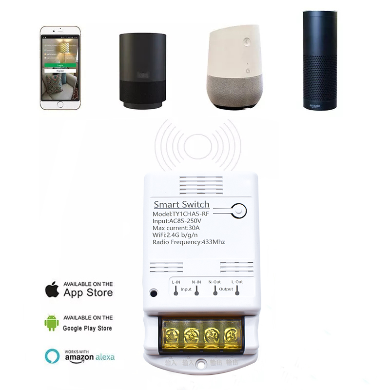 Módulo de relé Wifi 30A, inter - Home Automation Technology reseña y precio