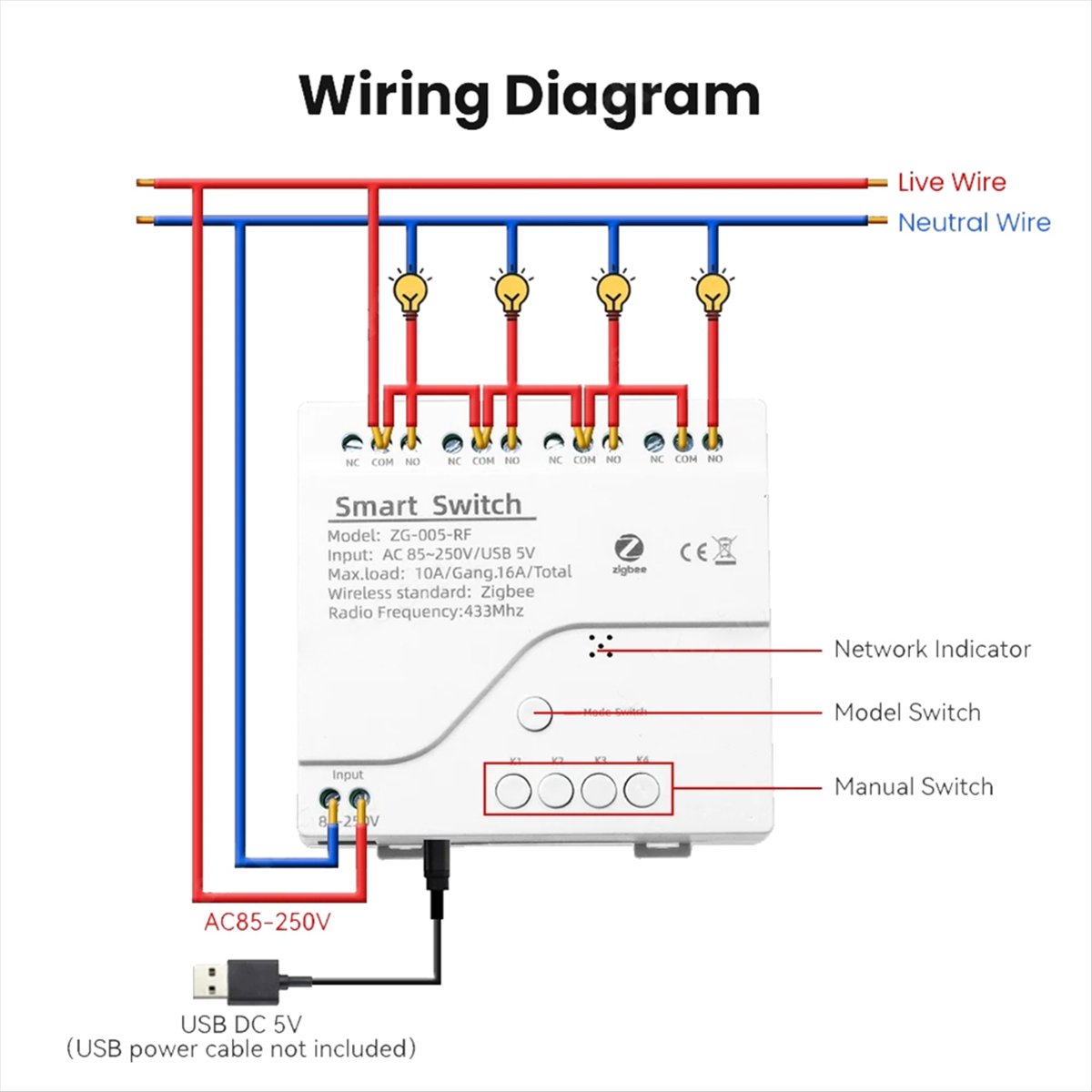Módulo de Interruptor Intelige - Diy Home Automation Controller reseña y precio
