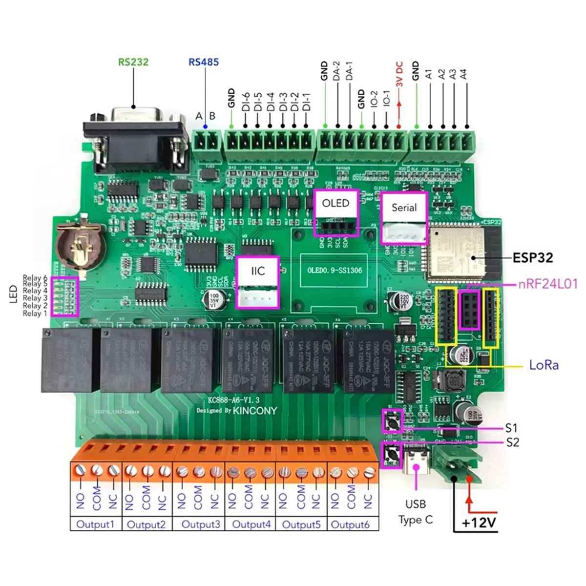 Placa de desarrollo KC868-A6,  - Diy Home Automation System reseña y precio