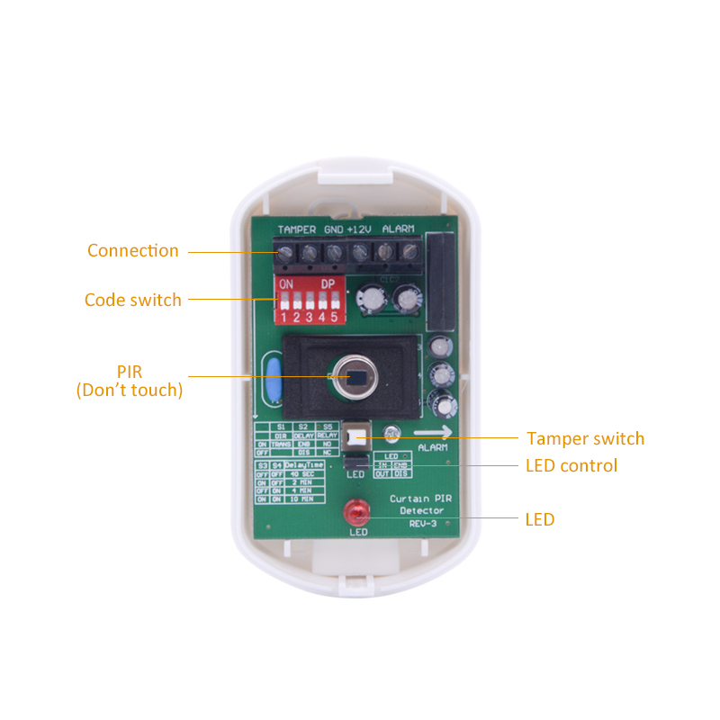 Detector de movimiento infrarr - Motion Sensor Pir Wired reseña y precio