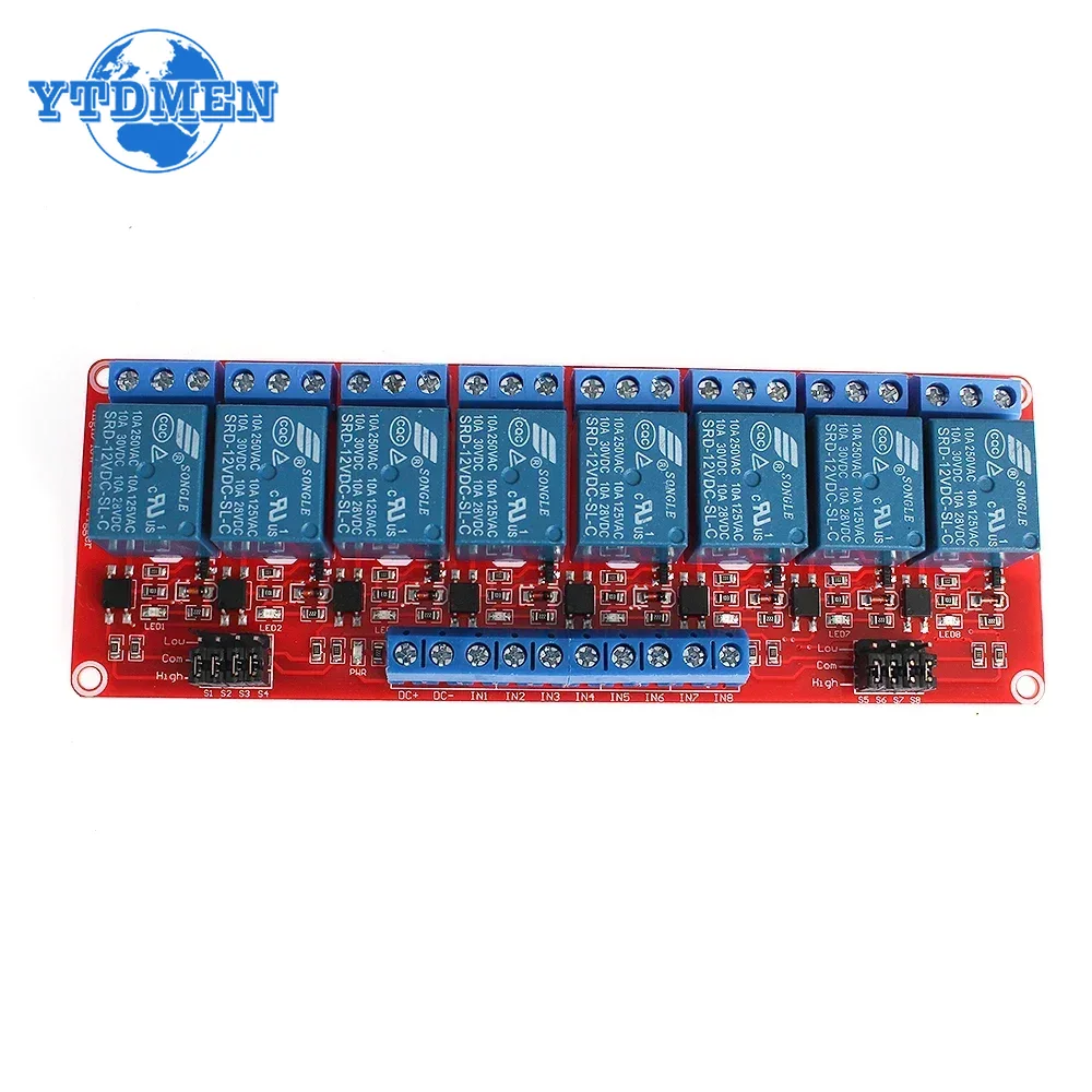 Módulo de relé de 5V, 12V, 24V - Relay 8 Channel Board reseña y precio